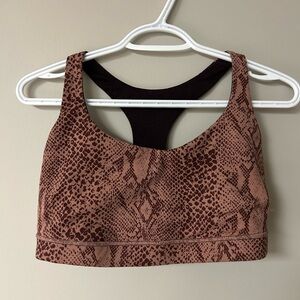 Lululemon 50 Rep Bra Desert‎ Snake Bark Berry Multi/ Black Cherry